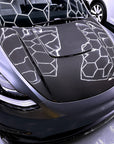 2020-2025 | Model Y Viento Formula One Hood - Dual Layer with Xpel Clear Bra- Real Molded Carbon Fiber