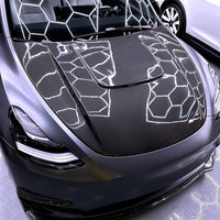 Model Y Viento Formula One - Dual Layer with Xpel Clear Bra- Real Molded Carbon Fiber