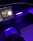 Model 3 & Y Front Seat Ambient Interior Lighting Upgrade Kit - 12 Colors Plug & Play