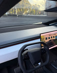 Cybertruck Top Upper Dashboard Overlay - Real Dry Molded Carbon Fiber