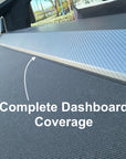 Cybertruck Top Upper Dashboard Overlay - Real Dry Molded Carbon Fiber