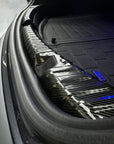 2024+ | Model 3 Highland Refreshed Trunk Sill Plate Cover (2 Pieces) - Carbon Fiber & Brushed Black Look