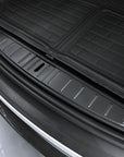 Model X Trunk Sill Plate Covers - ABS Plastic with Carbon Fiber Pattern
