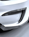 2022+ | Model X Fog Light Canards/Eyelids (1 Pair) - Real Molded Carbon Fiber
