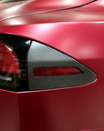 2023+ | Model S Charging Port Overlay (1 Pair) - Real Dry Molded Carbon Fiber