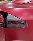 2023+ | Model S Charging Port Overlay (1 Pair) - Real Dry Molded Carbon Fiber