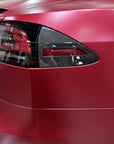 2023+ | Model S Charging Port Overlay (1 Pair) - Real Dry Molded Carbon Fiber