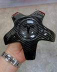 2021+ | Model S - 21" Arachnid Center Wheel Hubs - Real Molded Carbon Fiber- (Set of 4)