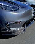 2020-2025 | Model Y Colossal Front Lip Overlay Spoiler - Real Dry Molded Carbon Fiber