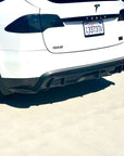 2022+ | Model X Colossal Rear Replacement Diffuser - Real Dry Molded Carbon Fiber