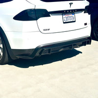 2022+ | Model X Colossal Rear Replacement Diffuser - Real Dry Molded Carbon Fiber