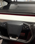 Cybertruck Top Upper Dashboard Overlay - Real Dry Molded Carbon Fiber