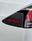 2023+ | Model X Charging Port Overlay (1 Pair) - Real Dry Molded Carbon Fiber