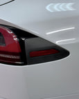 2023+ | Model X Charging Port Overlay (1 Pair) - Real Dry Molded Carbon Fiber