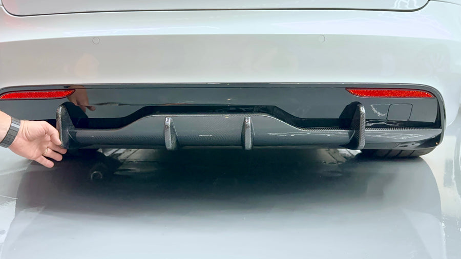 2021+ | Model S Viento Diffuser Overlay- Real Molded Carbon Fiber