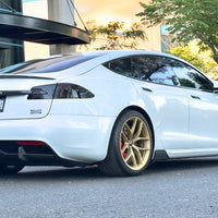 2021+ | Model S Viento Diffuser Overlay- Real Molded Carbon Fiber