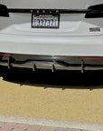 2021+ | Model S Viento Diffuser Overlay - Real Molded Carbon Fiber
