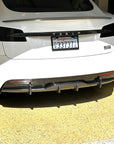 2021+ | Model S Viento Diffuser Overlay - Real Molded Carbon Fiber