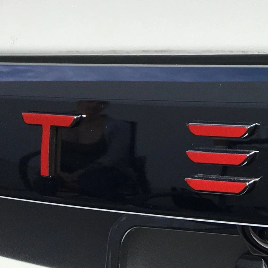 2014-2021* Model S Tailgate Applique Overlay- Real Molded Carbon Fiber