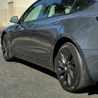 Model 3 Mud Flaps Screwless - Glossy Carbon Fiber Look - (Set of 4)