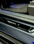 Model 3 & Y Light Up Door Sill Covers - with Magnetic Induction LED's (All 4 Doors)