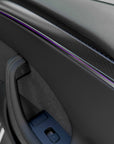 Model S & X Interior Upgrade Kit "Go Plaid" (9 & 12 Piece Kit) - Real Molded Carbon Fiber - Goodbye Wood