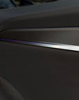 Model S & X Interior Upgrade Kit "Go Plaid" (9 & 12 Piece Kit) - Real Molded Carbon Fiber - Goodbye Wood