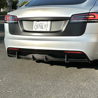 2021+ | Model S Viento Diffuser - Real Molded Carbon Fiber