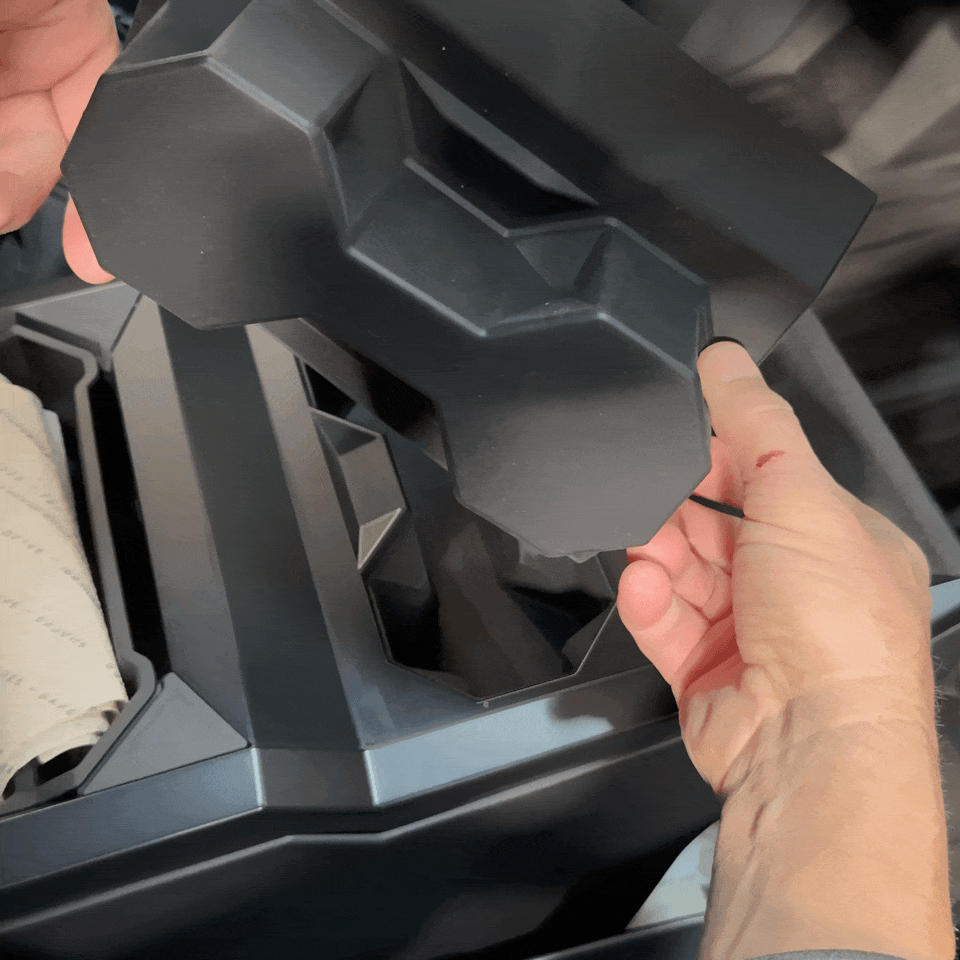 thumbnail interactive-video image 1 of Rubber Center Console Cup Holder Insert – Left Front, Black – 9.8cm X 6.3cm (Fits 66991-35030/35020) 1 of 6