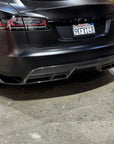 2021+ | Model S Viento Replacement Diffuser - Real Molded Carbon Fiber