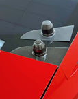 Cybertruck Windshield Wiper Motor Cover & Cap Overlay- Real Molded Carbon Fiber