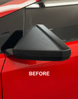 Cybertruck Side View Mirror Overlays - Real Dry Molded Carbon Fiber