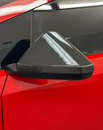 Cybertruck Side View Mirror Overlays - Real Dry Molded Carbon Fiber