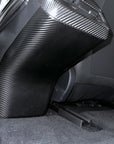 Model 3 & Y Backseat Center Console Base Overlay - Real Molded Carbon Fiber