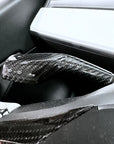 Model 3 & Y Turn Signal Stalk Covers Threaded Style - Real Molded Carbon Fiber (1 Pair)