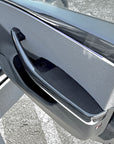 2024+ | Model 3 Highland Refreshed Front & Rear Lower Door Armrest Overlays (4 Pieces) - Real Dry Molded Carbon Fiber