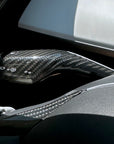 Model 3 & Y Turn Signal Stalk Covers Threaded Style - Real Molded Carbon Fiber (1 Pair)