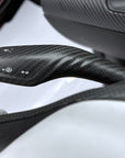 Model 3 & Y Turn Signal Stalk Covers Threaded Style - Real Molded Carbon Fiber (1 Pair)