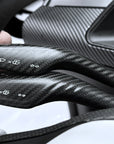 Model 3 & Y Turn Signal Stalk Covers Threaded Style - Real Molded Carbon Fiber (1 Pair)