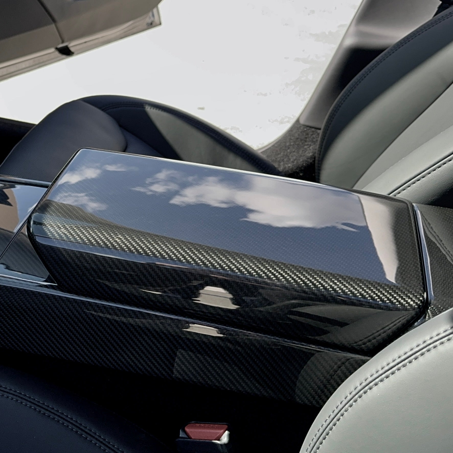 2024+ | Model 3 Highland Refreshed Full Interior Carbon Fiber Kit Bundles (20 Pieces) - Real Dry Molded Carbon Fiber