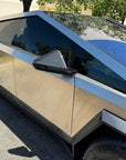 Cybertruck Side View Mirror Overlays - Real Dry Molded Carbon Fiber