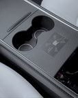 Model 3 & Y Center Console Overlays (Gen. 2) Version 2 - Real Molded Carbon Fiber