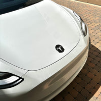 Model 3 & Y Mandalorian T Logo Overlay Emblem Badge - Front Hood