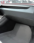 2024+ | Model 3 Highland Refreshed "Plain Weave" (Performance Look) Glovebox Overlay - Real Dry Molded Carbon Fiber