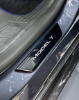 Model 3 & Y Light Up Door Sill Covers - with Magnetic Induction LED's (All 4 Doors)