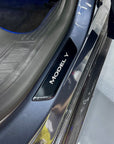 Model 3 & Y Light Up Door Sill Covers - with Magnetic Induction LED's (All 4 Doors)