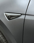 2023+ | Model 3XY Full Cover Turn Signal Overlays - Hardware 4.0 (1 Pair) - Real Dry Molded Carbon Fiber