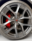 2026+ | Model Y Performance 21’’ Arachnid 2.0 Center Wheel Hubs - Real Molded Carbon Fiber- (Set of 4)