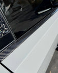 Cybertruck Window Trim Overlays - Real Dry Molded Carbon fiber