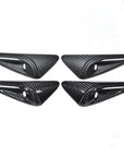 2023+ | Model 3XY Full Cover Turn Signal Overlays - Hardware 4.0 (1 Pair) - Real Dry Molded Carbon Fiber
